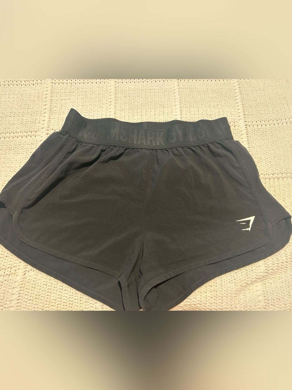 Gymshark Black Women's Athletic Shorts with Logo